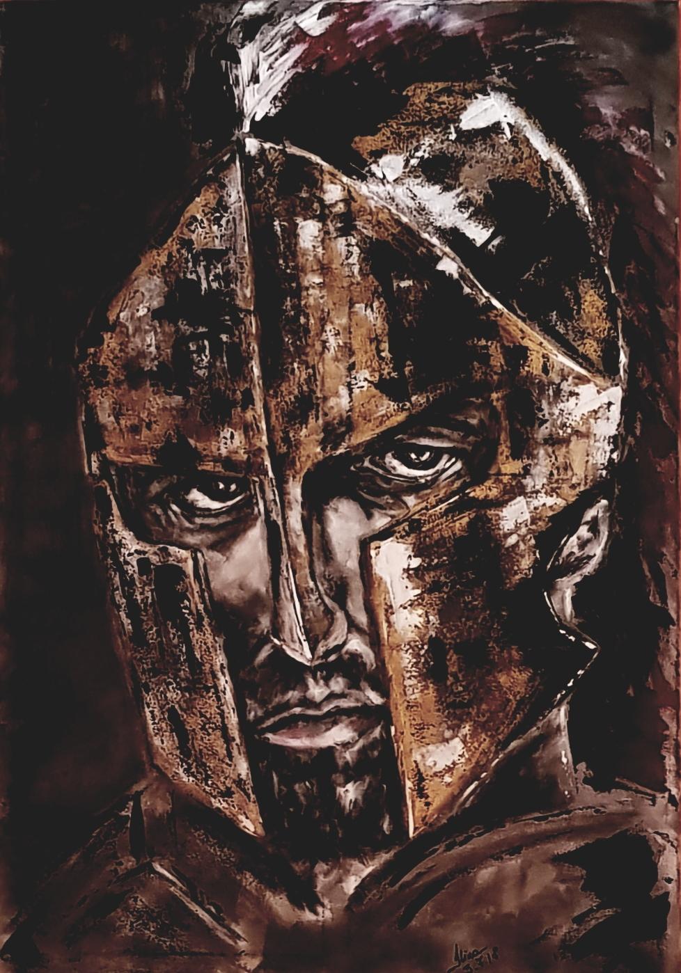 ArteDiAlina.com painting: a true warrior